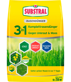 SUBSTRAL® 3in1 Komplettrasendünger
