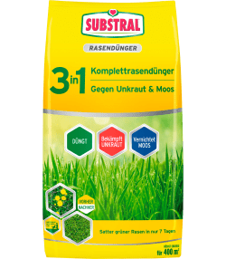SUBSTRAL® 3in1 Komplettrasendünger