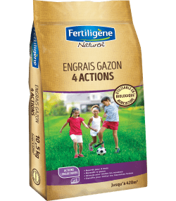 Fertiligène Engrais gazon 4 actions