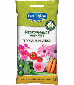 Fertiligène performance organics terreau universel
