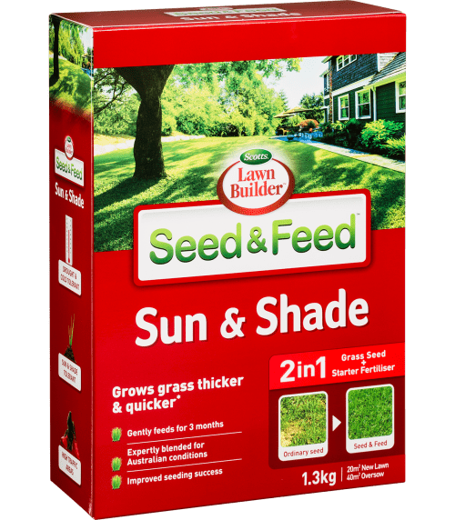 Scotts Lawn Builder™ Seed & Feed Sun & Shade Lawn Seed, 1.3KG Box