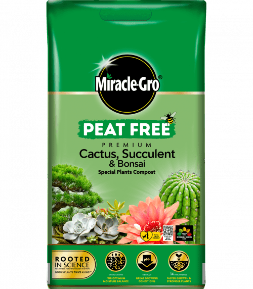 MiracleGro® Peat Free Premium Cactus & Bonsai Compost 10 litres