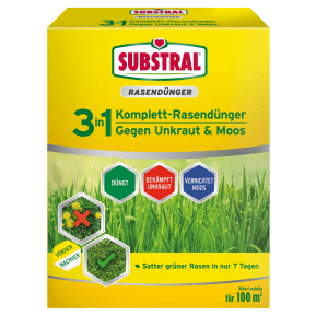 SUBSTRAL® 3in1 Komplett-Rasendünger gegen Unkraut & Moos main image