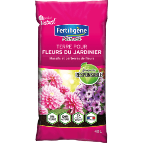 Fertiligène terre pour fleurs du jardinier sans tourbe main image