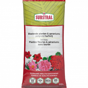 Substral® Potgrond bloeiende planten & geraniums Turfvrij main image