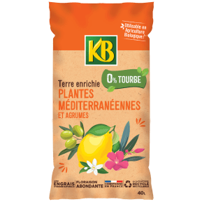 KB terreau plantes méditerranéennes et agrumes sans tourbe main image