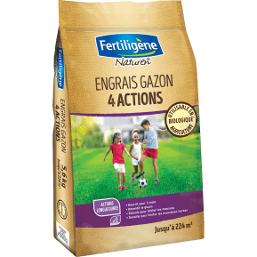 Fertiligène Engrais gazon 4 actions main image