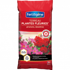 Fertiligène terreau plantes fleuries et géraniums  main image