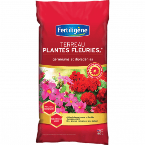 Fertiligène terreau plantes fleuries et géraniums main image