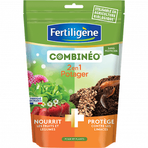 Fertiligène Combinéo™ nourrit et protège potager main image