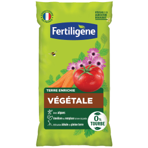 Fertiligène terre végétale enrichie 0% tourbe main image
