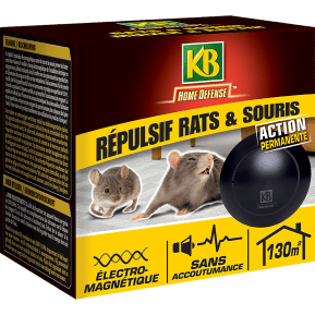KB Home Defense ® Répulsif rats et souris électromagnétique main image