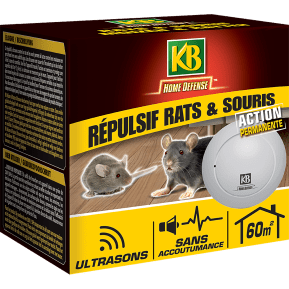 KB Home Defense ® Répulsif rats et souris ultrasons, 1 pièce