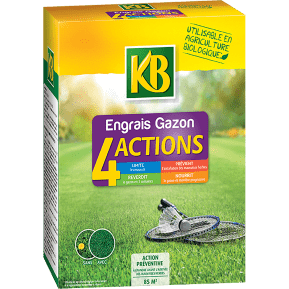 KB engrais gazon 4 actions main image