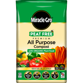 Miracle-Gro® Peat Free Premium All Purpose Compost with Organic Plant Food main image
