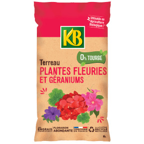 KB terreau plantes fleuries et géraniums main image