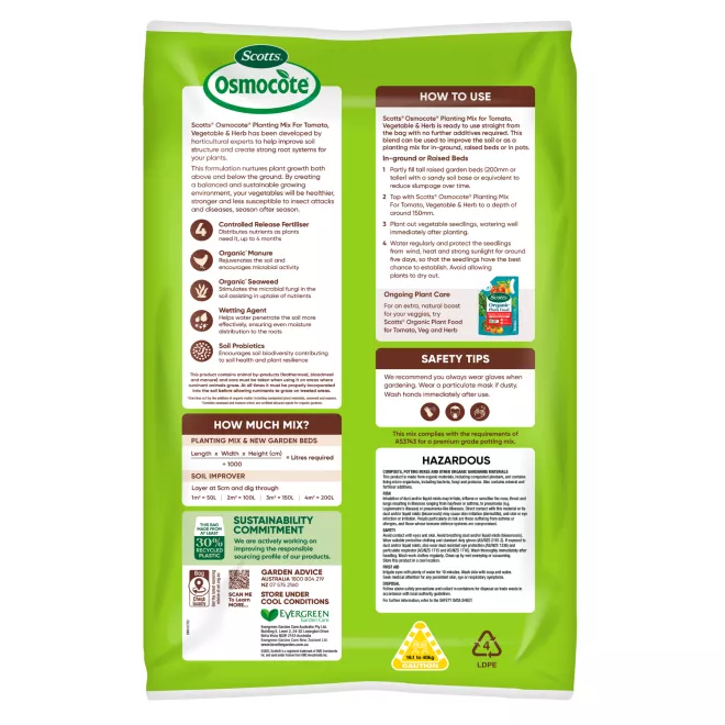 Scotts Osmocote® Planting Mix Tomato, Vegetable & Herb Planting Mix image 3