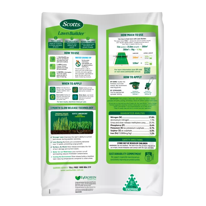 Scotts Lawn Builder™ Slow Release Lawn Fertiliser  image 2