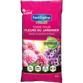 Fertiligène terre pour fleurs du jardinier sans tourbe main image
