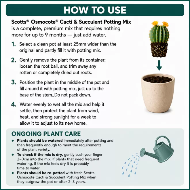 Scotts Osmocote® Cacti & Succulent Potting Mix image 5