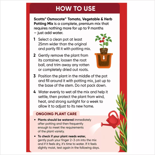 Scotts Osmocote® Tomato, Vegetable & Herb Potting Mix image 6