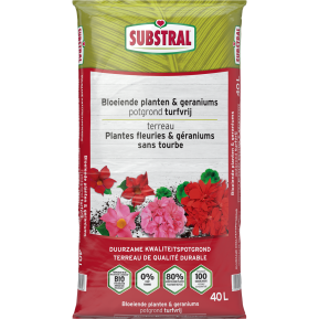 Substral® Potgrond bloeiende planten & geraniums Turfvrij main image
