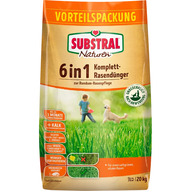 SUBSTRAL® Naturen® 6 in 1 Komplett-Rasendünger main image