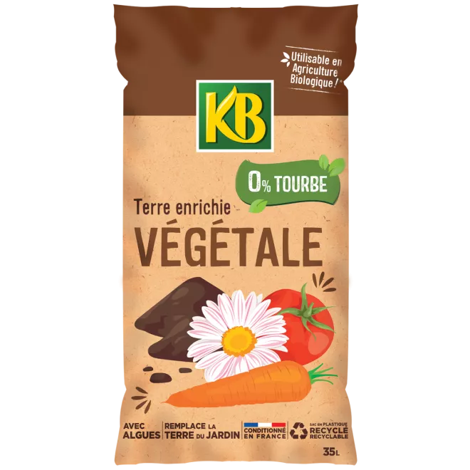 KB  terre végétale enrichie sans tourbe main image