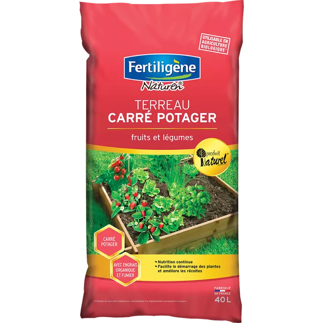 Fertiligène terreau carré potager main image