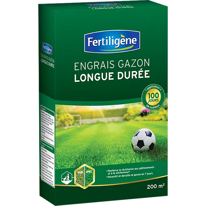 Fertiligène engrais gazon longue durée 100 jours main image
