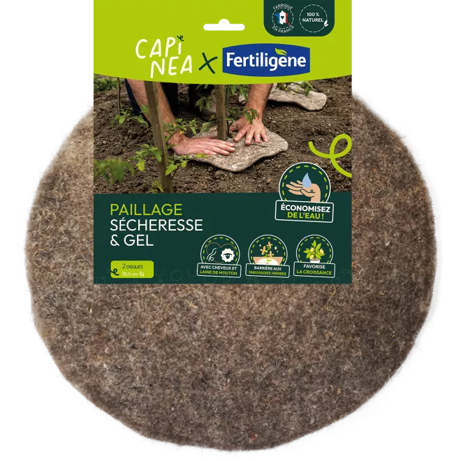 Capinea X Fertiligène Disque de paillage sécheresse et gel main image