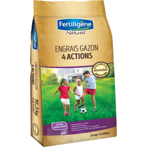 Fertiligène Engrais gazon 4 actions main image