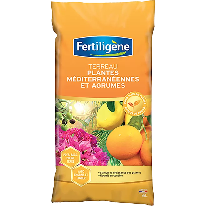 Fertiligène terreau plantes méditerranéennes et agrumes main image