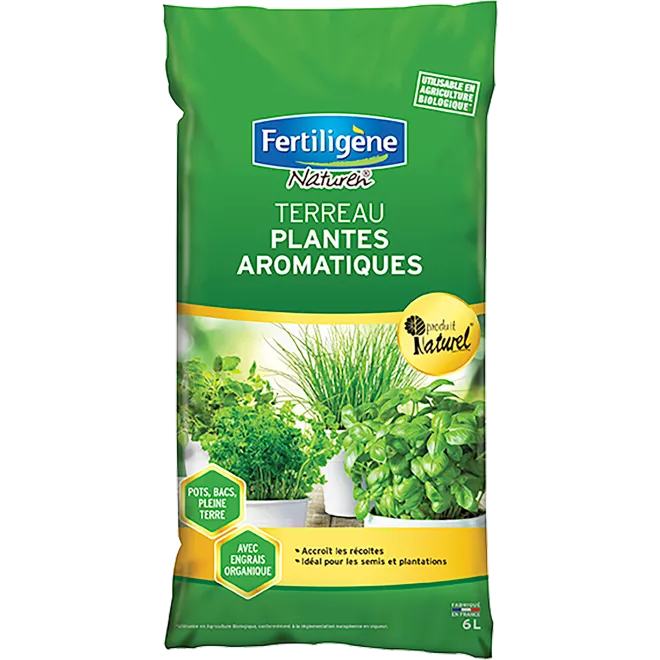 Fertiligène terreau plantes aromatiques main image