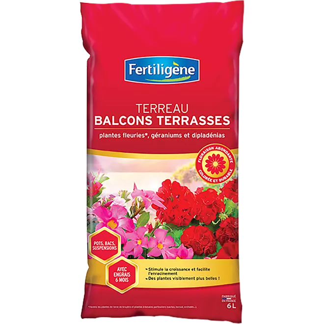 Fertiligène terreau balcons et terrasses main image