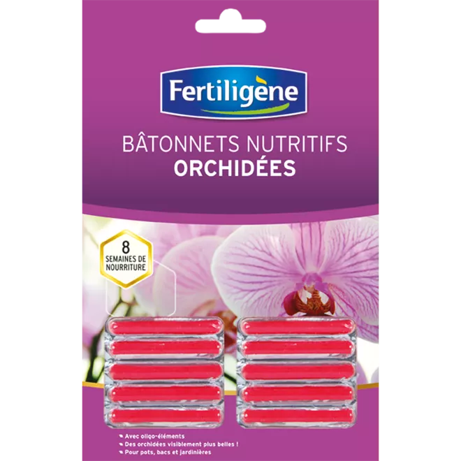 Fertiligène bâtonnets nutritifs orchidées main image
