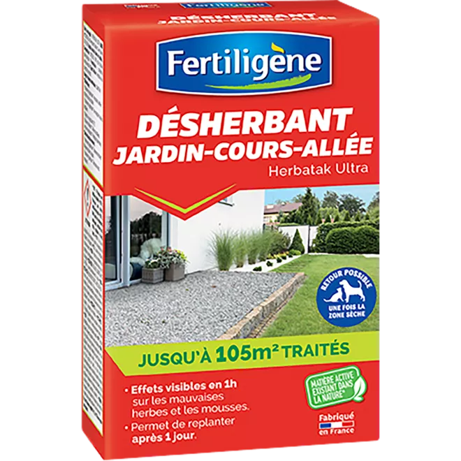 Fertiligène désherbant jardin, cours, allée concentré main image