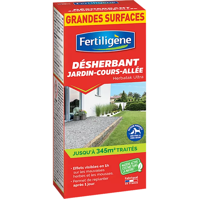 Fertiligène désherbant jardin, cours, allée concentré main image