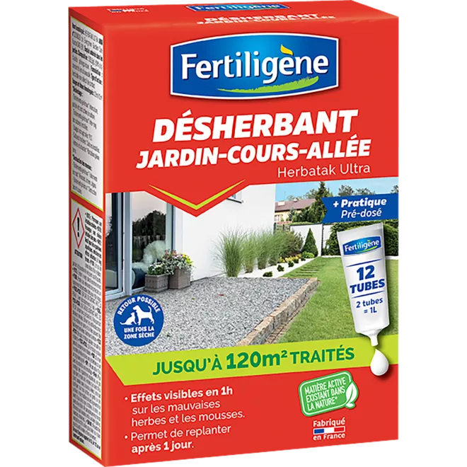 Fertiligène désherbant jardin, cours, allées concentré main image