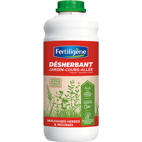 Fertiligène désherbant polyvalent jardins, cours, allées main image