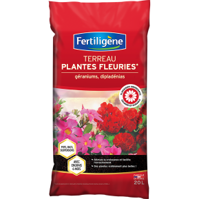 Fertiligène terreau plantes fleuries et géraniums main image