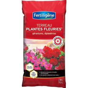 Fertiligène terreau plantes fleuries et géraniums  main image