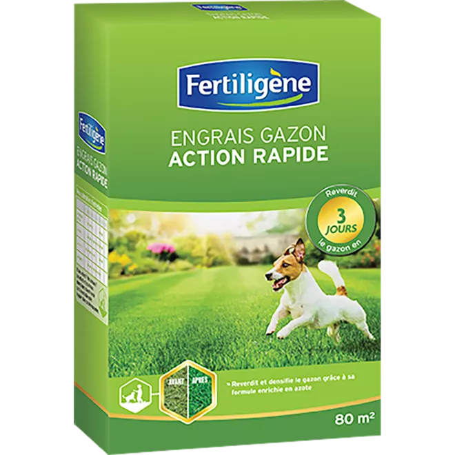Fertiligène engrais gazon action rapide main image