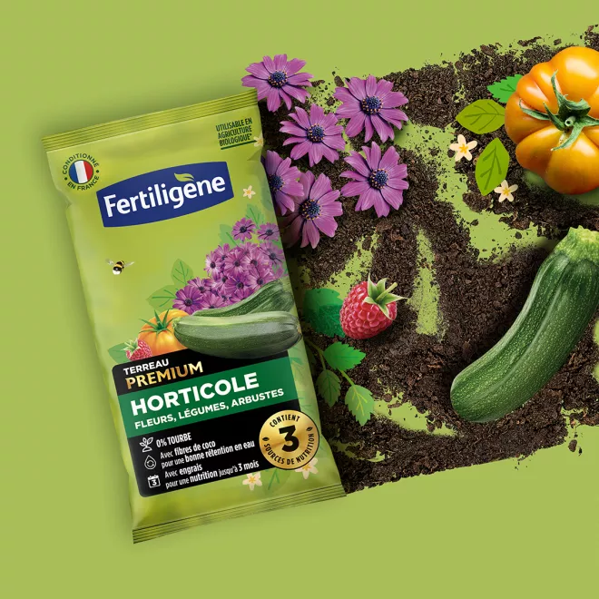 Fertiligène terreau premium horticole sans tourbe image 2