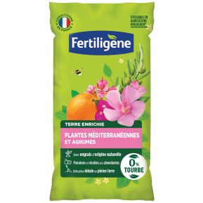 Fertiligène terre plantes méditerranéennes et agrumes sans tourbe main image