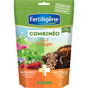 Fertiligène Combinéo™ nourrit et protège potager main image