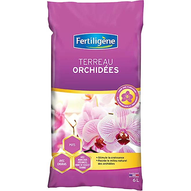 Fertiligène Terreau orchidées main image