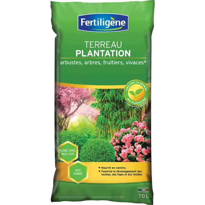 Fertiligène terreau plantation, arbustes à fleurs, conifères main image
