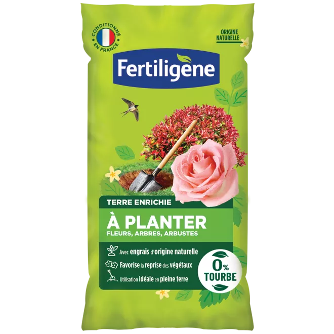Fertiligène terre à planter enrichie sans tourbe main image