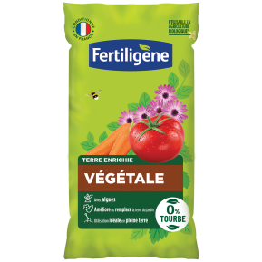 Fertiligène terre végétale enrichie sans tourbe main image
